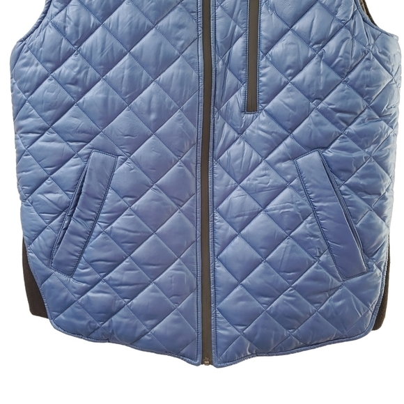 Wuxly (Wully) Quilted Puffer Blue Eagle Vest Size Large - Picture 3 of 12